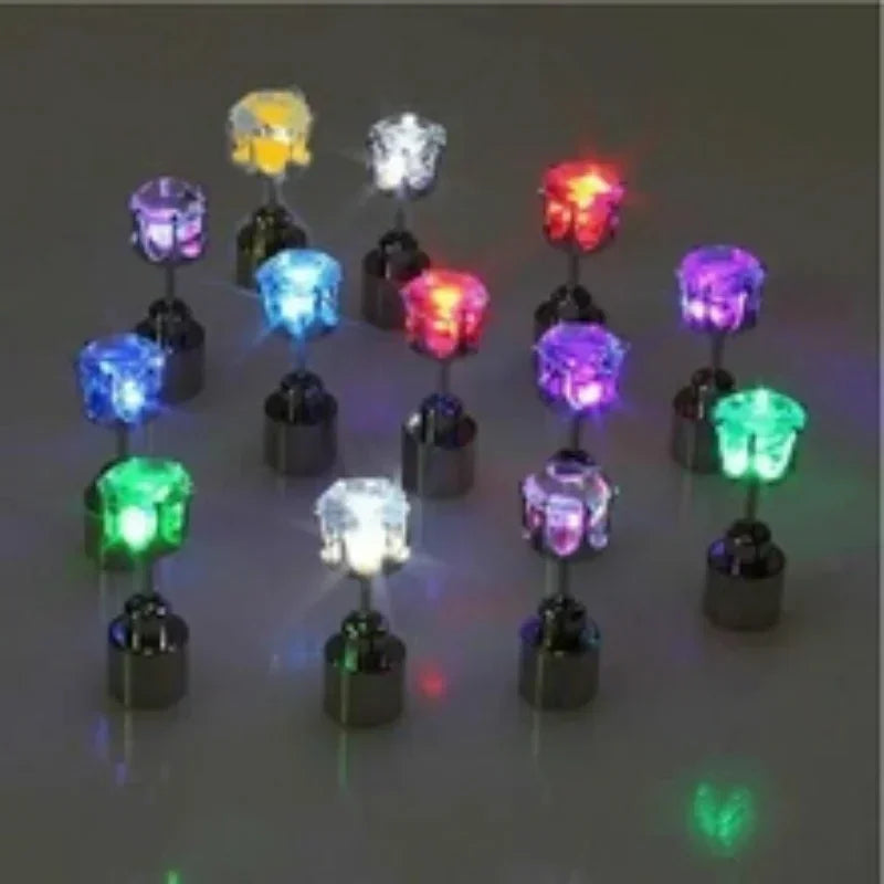 Pair LED Bling Ear Stud Rings