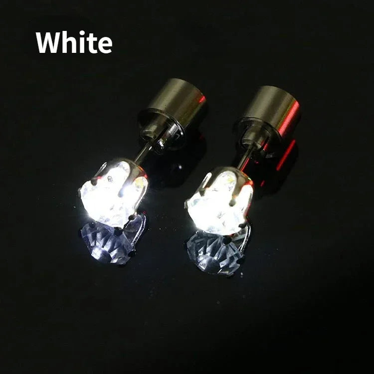 Pair LED Bling Ear Stud Rings